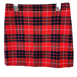 J. Crew Wool Blend Mini Skirt Red Blue White Womens 4 Twee Coquette Gilmore Girl